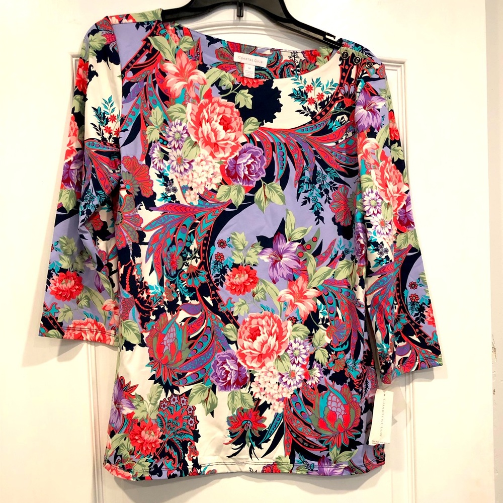 New With Tags!! Charter Club blouse
